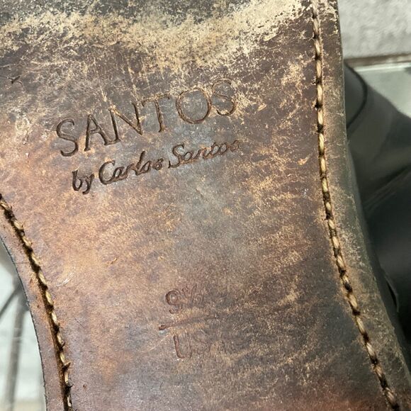 Carlos Santos Monk Strap Dress Shoes Men’s size  US 9.5 Black main image 13